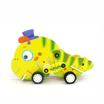 DIY Physics Experiments: Electric 3D Mechanical Caterpillar Assembly Kit - STEM Toys for Kids and Adults