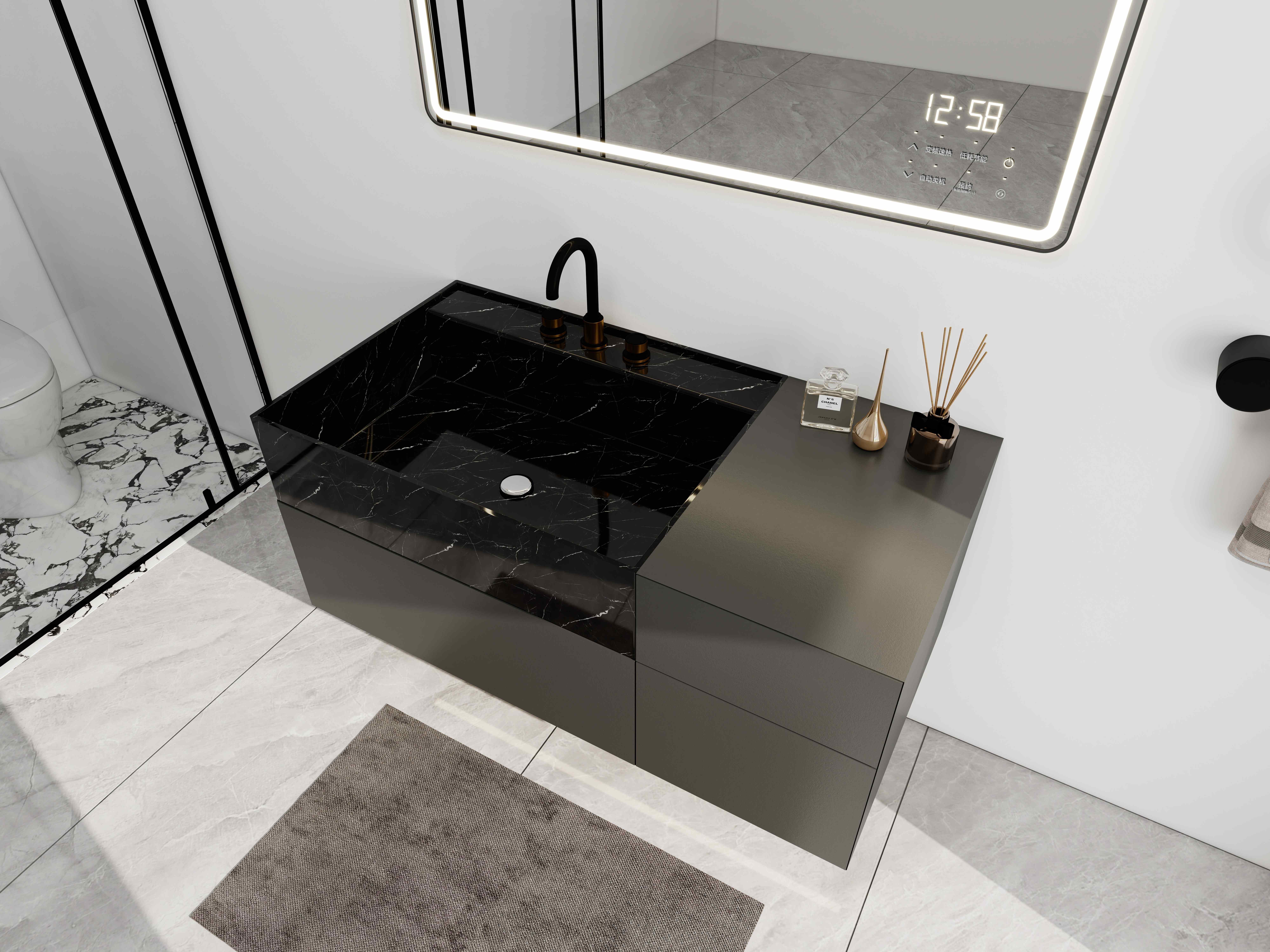 Barahton floating bathroom vanity designs