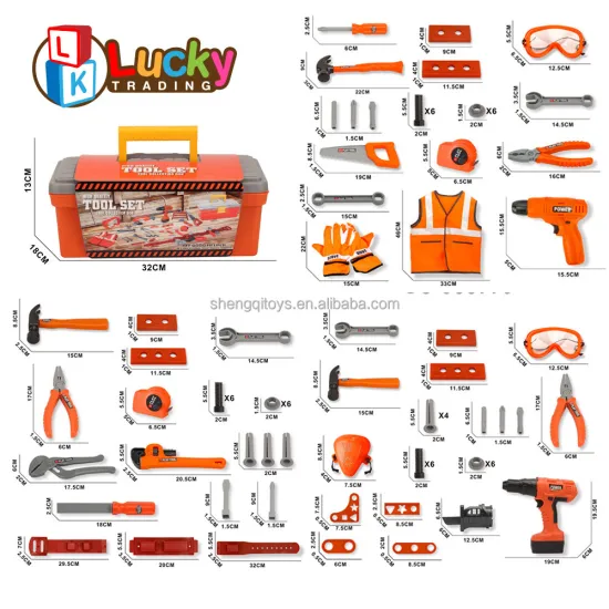 Tool Set with Tool Box and Electronic Toy Drill: The Ultimate Pretend Play Construction Kit for Kids