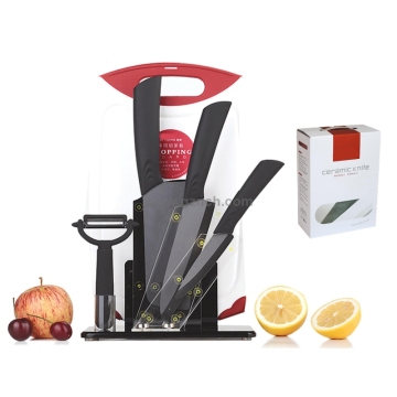 Black chef vegetable fruit ceramic knife