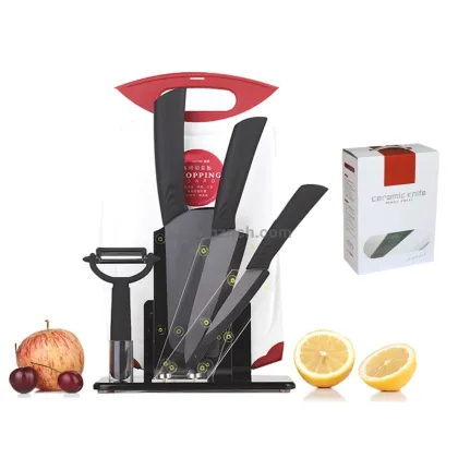 Black chef vegetable fruit ceramic knife