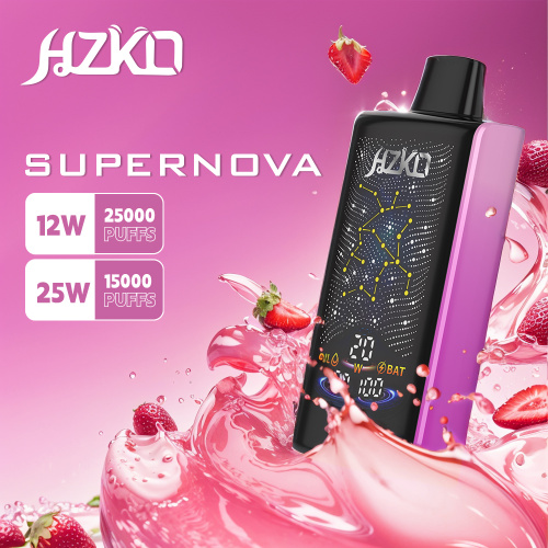 HZKO Super Nova 25000 Puffs Preço de atacado de vape descartável