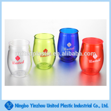 14oz 400ml hot new unique shape hard plastic drinking thumb mug for drinks