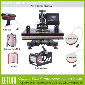 7 in 1 Combo Heat Press sublimation heat transfer machine