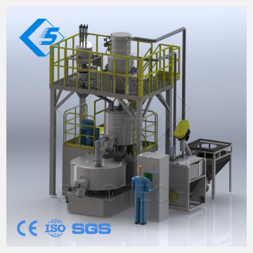 Plastic Powder and Granule Horizontal Mixer Blender for Chemical Industry