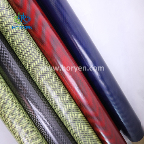 High quality colored waterproof carbon fiber leather cloth