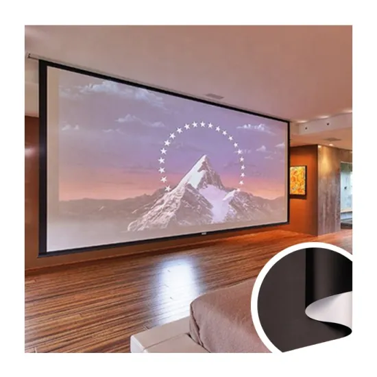 High-Quality 4.8/5 Star Rated White/Black PVC Film for Flexible Motorized Projection Screens