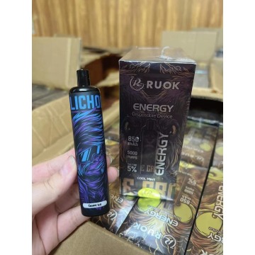 Preço por atacado Ruok Energy 5000 Puffs