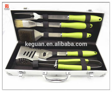 B-005 hot sale popular color plastic handle stainless steel bbq unit