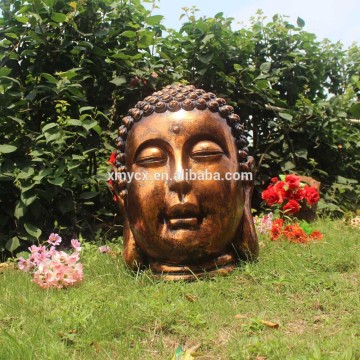 Garden outdoor decorative resin happy buddha giant buddha head