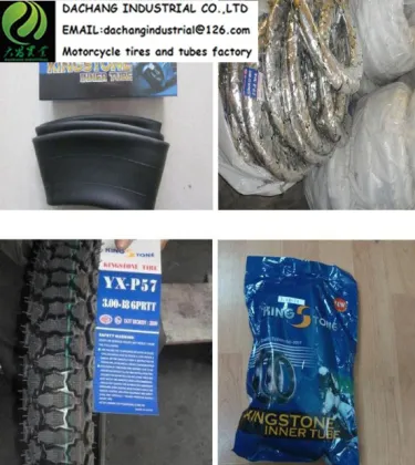 Motorcycle tire with tube King Stone Pouplar pattern