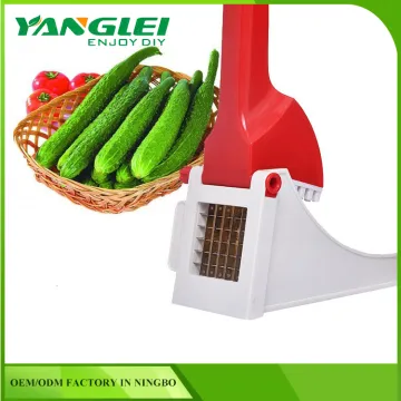 New Stainless Steel Blade Potato & Chopper French Fry Cutter & Vegetable Slicer