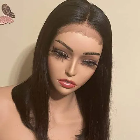 13x4 Lace Frontal Straight Bob Wig Wholesale Price Natural Hairline Brazilian Virgin Human Hair Short Cut Straight Bob Style