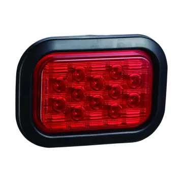 Waterproof Emark Rectangle LED Truck Stop Tail Lamps