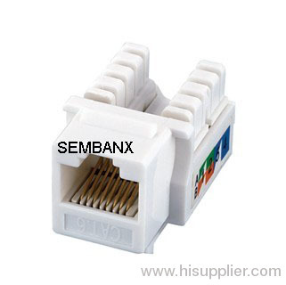 Cat6 8p8c Utp beyaz Keystone Jack