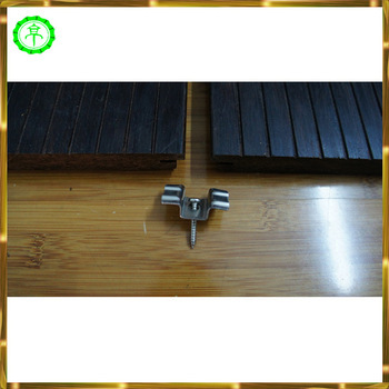 Carbonized CLICK outdoor Strand Woven Bamboo Flooring with CE