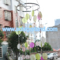 80CM Tall PVC Circle Pendant Chandelier With Metal Chain