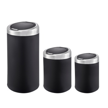 50L Round Office Kitchen Stainless Steel Trash Can
