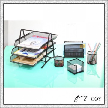 metal mesh stationery office set