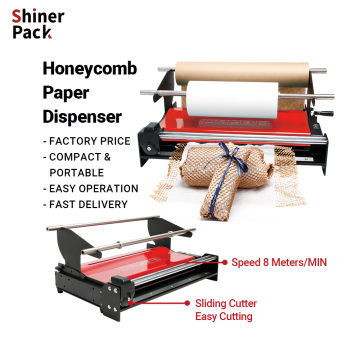 Electric Honeycomb Paper Dispenser with Professional Sliding Knife - Honeycomb Wrapping Packing Machine