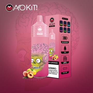 Aokit RC9000Puffs RGB Light mesh coil disposable vape
