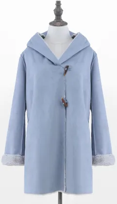Women's Blue Wool Coat