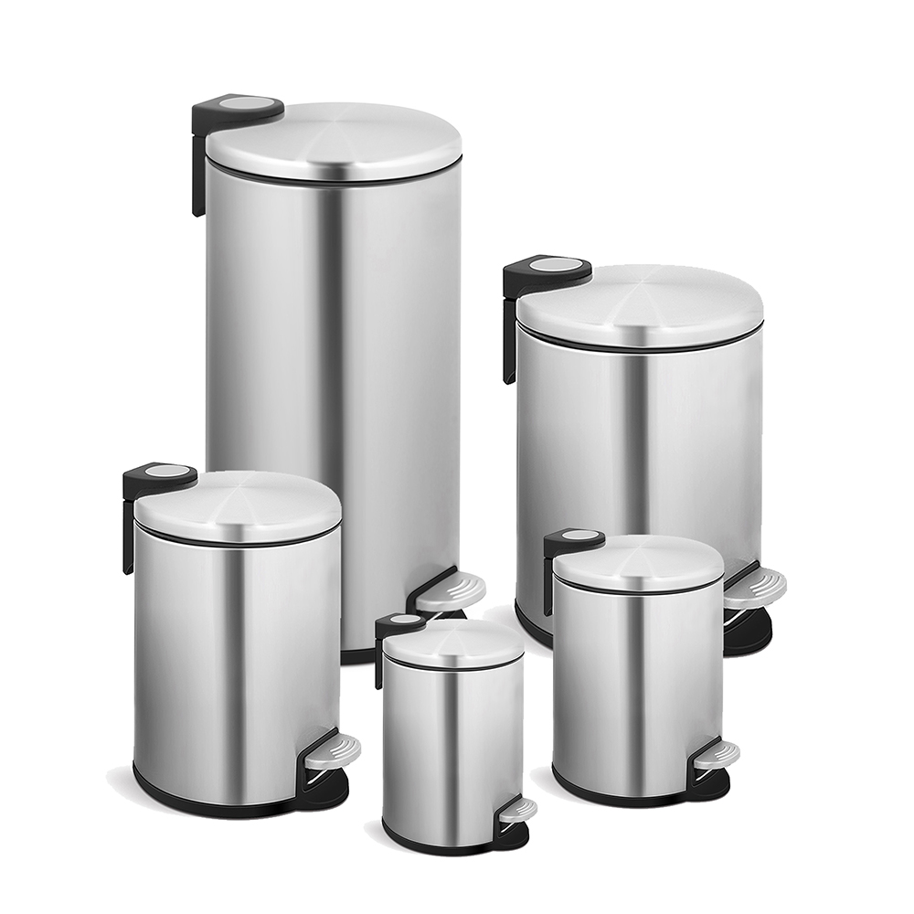 stainless steel pedal bin