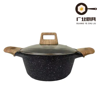 Elegant Xingyao Soup Pot with Wood Grain Finish