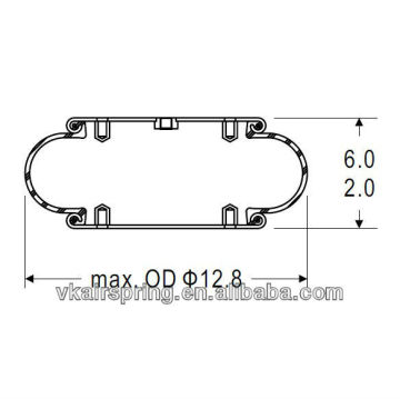 Single convoluted air spring/Air suspension spring 1R12-300/Car part for NEWAY