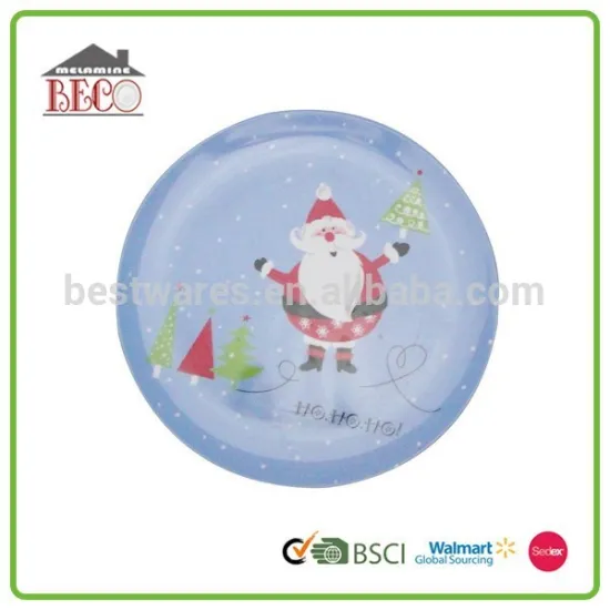Christmas custom design melamine plate