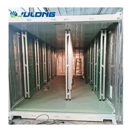 mushroom farm shipping container greenhouse
