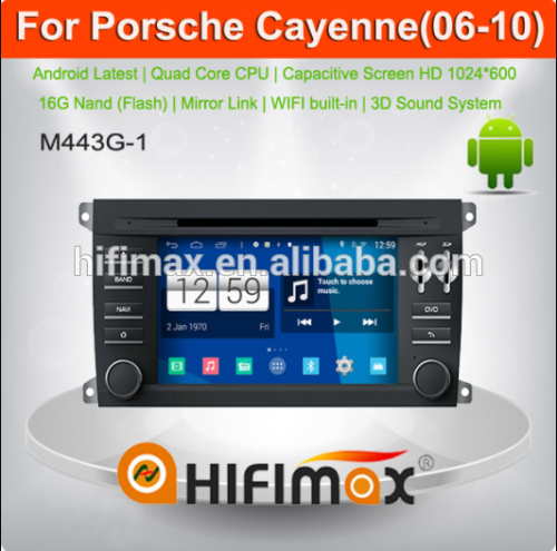 7 inch Android 4.4.4 GPS Navigation DVD for Porsche Cayenne(2006-2010) - HD 1024*600 Quad-Core 1.6GHZ Chipset 16GB WiFi DSP