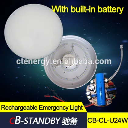 Battery led emergency ceiling light rechargeable lighting lamp