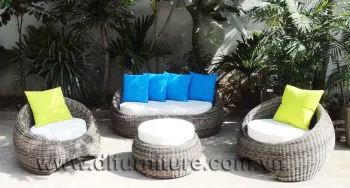 Poly rattan furniture