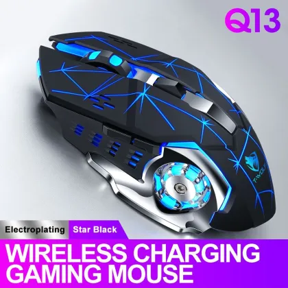 Silent Rechargeable Wireless Mouse for Gaming and Laptops