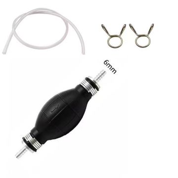 Pompa a mano portatile universale con tubi per tubo per vari liquidi (6 mm, 8 mm, 10 mm, 12 mm)