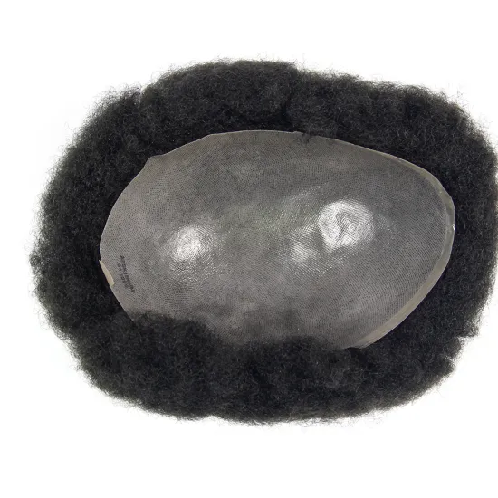 100% human hair afro toupee Brazilian African virgin human hair toupee hair for men