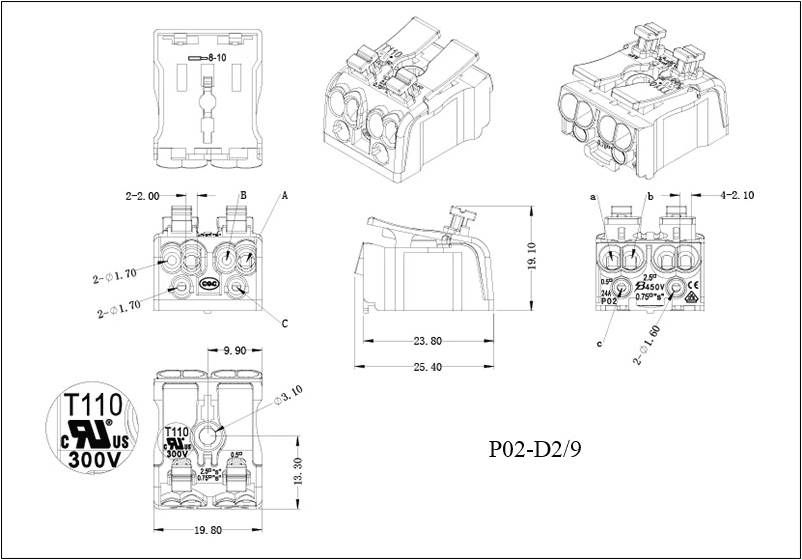 button type push wire connectors