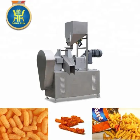 Corn based ball cheetos puffs products making machines