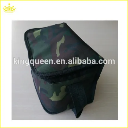 Simple design lightweight camouflage lunch cooler bag