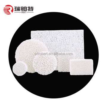 OEM Supply Porous Ceramic Foam Filter for Aluminum Casting Purification, Dia 85mm*15mm, 10-60PPi