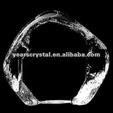 arrival blank crystal glass iceberg awards for home decoration(R-1170