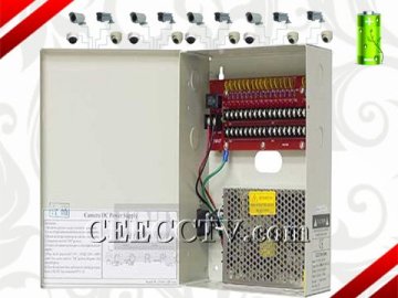 18 Outputs 10a Total Output Current 12v Dc Ptc Power Adapter Supply For Cctv Cee-cps006