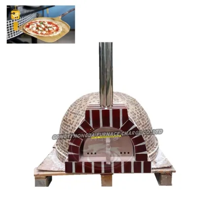 Pizza Trailer Brick Oven Double Decker Mini-Size Kamado Commercial Pizza Oven