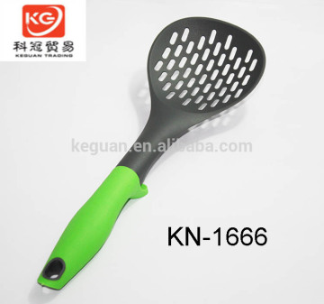 KN-1666 Soft touch handle FDA&LFGB standard Skimmer in nylon material kitchen utensil