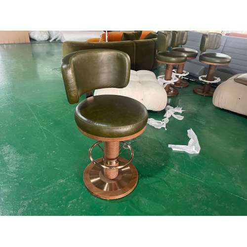 Wooden Counter Chairs Kitchen Bar Stool with Backs