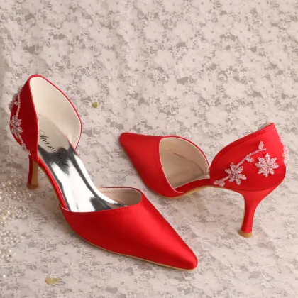 Red Shoes for Wedding Guest Women