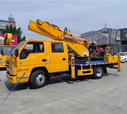 Jiangling double row 23 meter lift truck