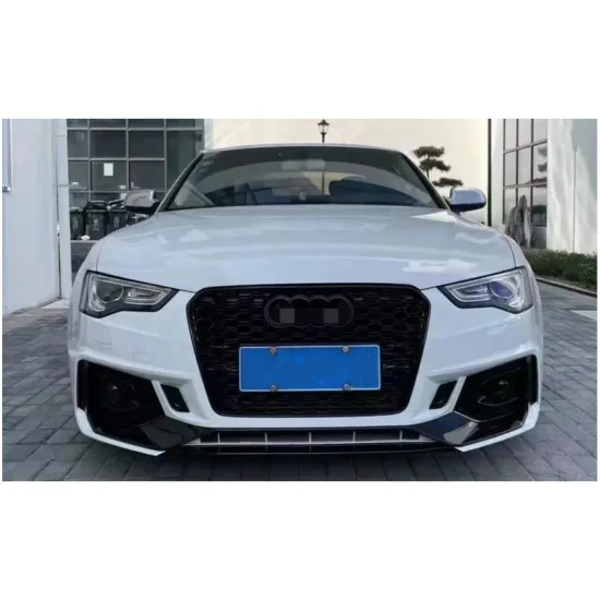 PP Plastic Car Parts Auto Body System for Audi A5/S5 Upgrade to RS5 2012-2016 Front Bumper Assembly with Grille