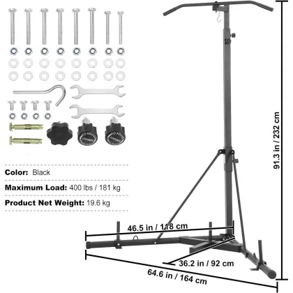 Professional Boxing Training Equipment: Steel Frame Punching Bag, Speedball, and Platform Box Stand for Workouts